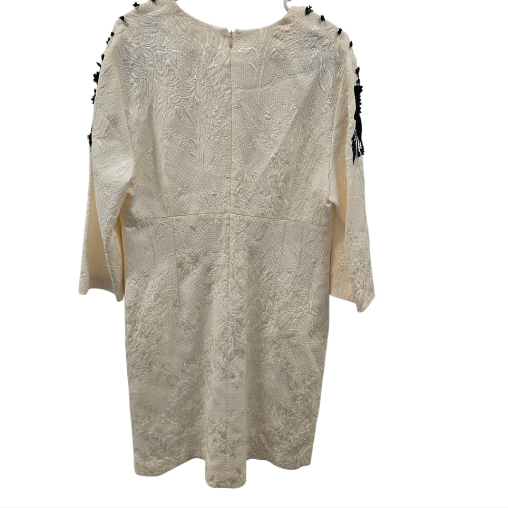 NWT Escada Embroidered Jacquard Dress Sz 42 - Picture 3 of 16